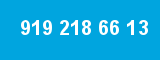 919 218 66 13 919 218 66 13